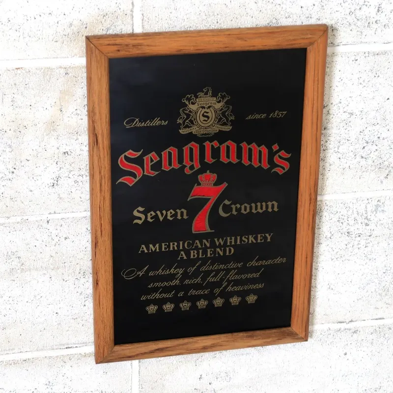 Seagram's ビンテージ パブミラー