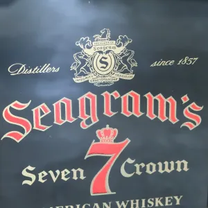 Seagram's ビンテージ パブミラー