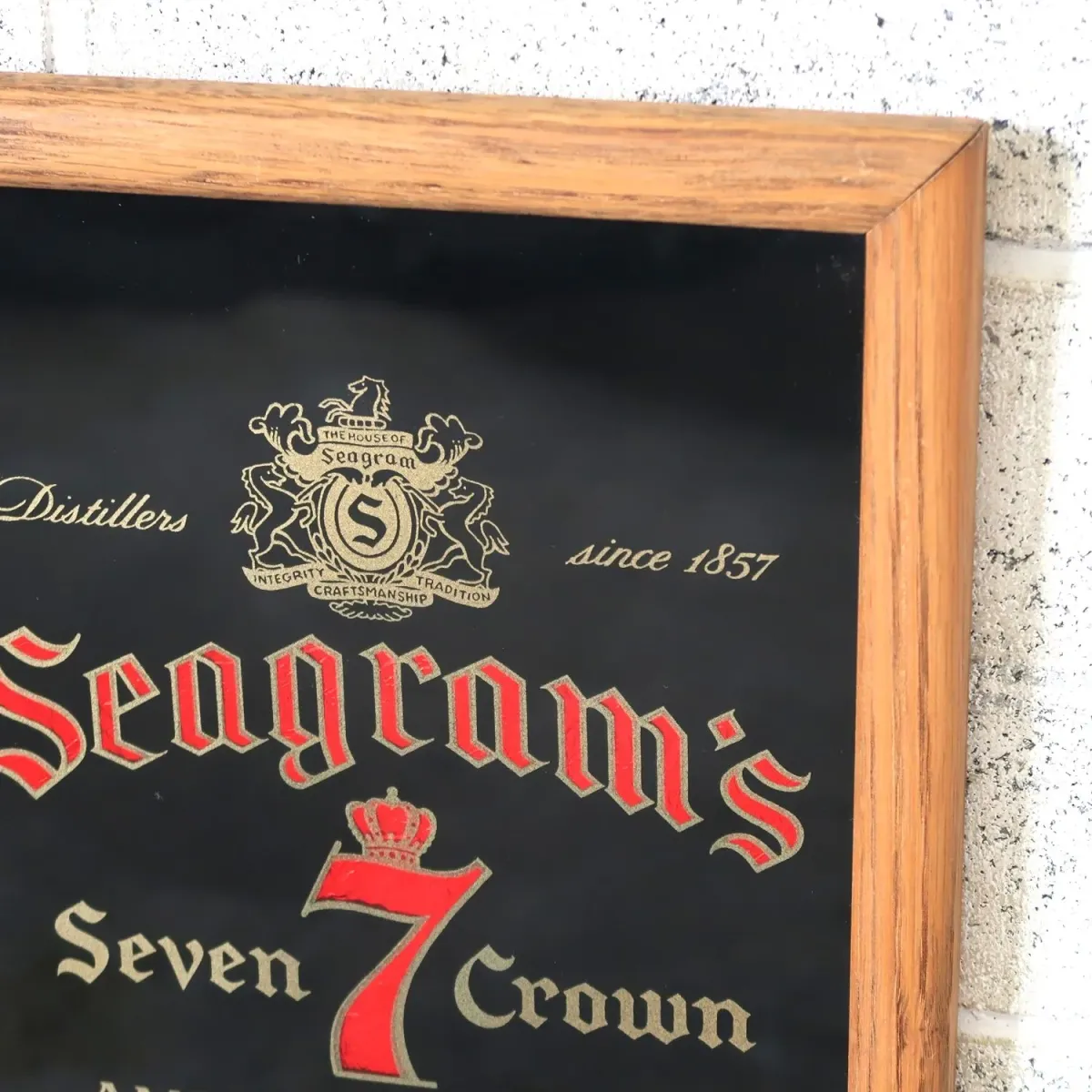 Seagram's ビンテージ パブミラー