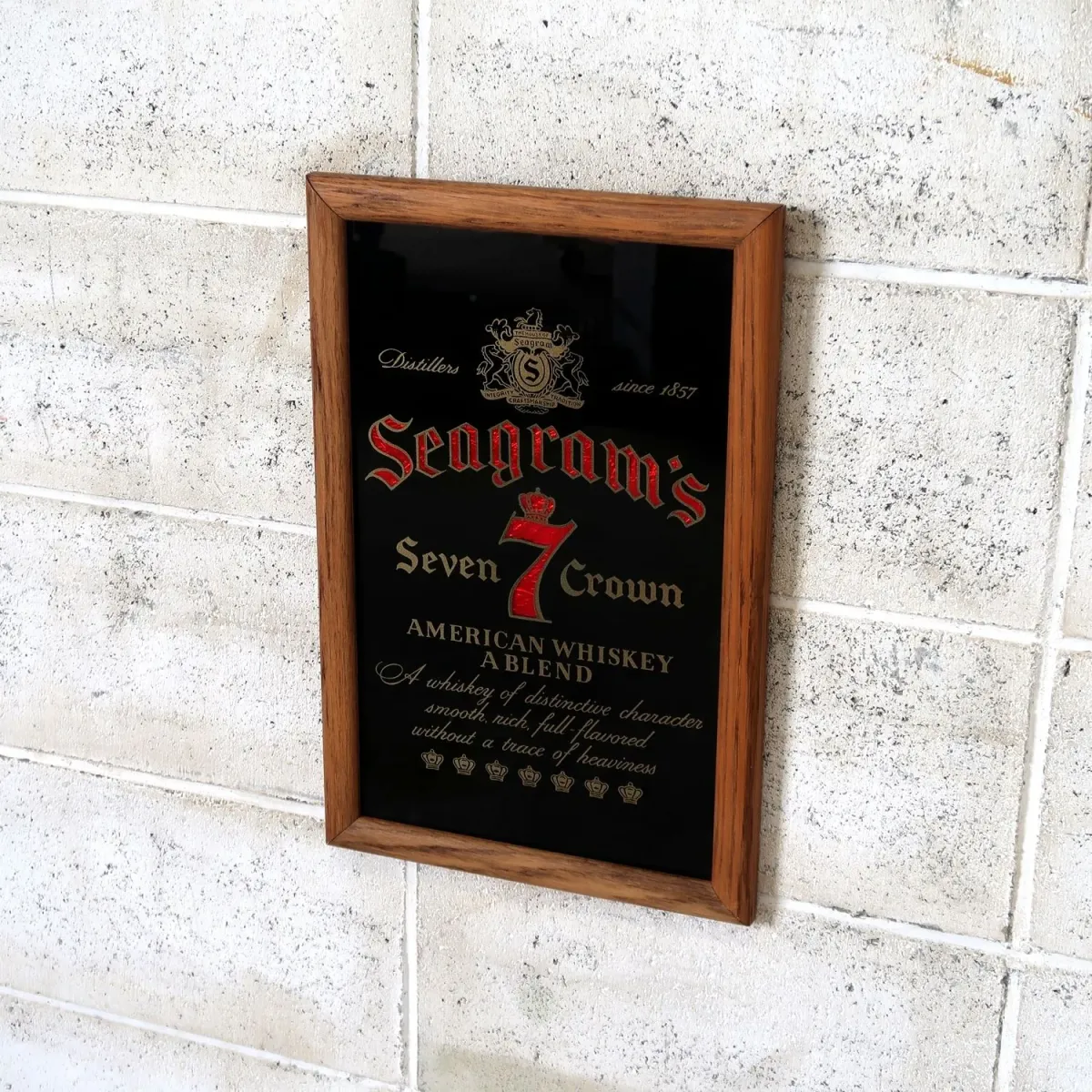 Seagram's ビンテージ パブミラー