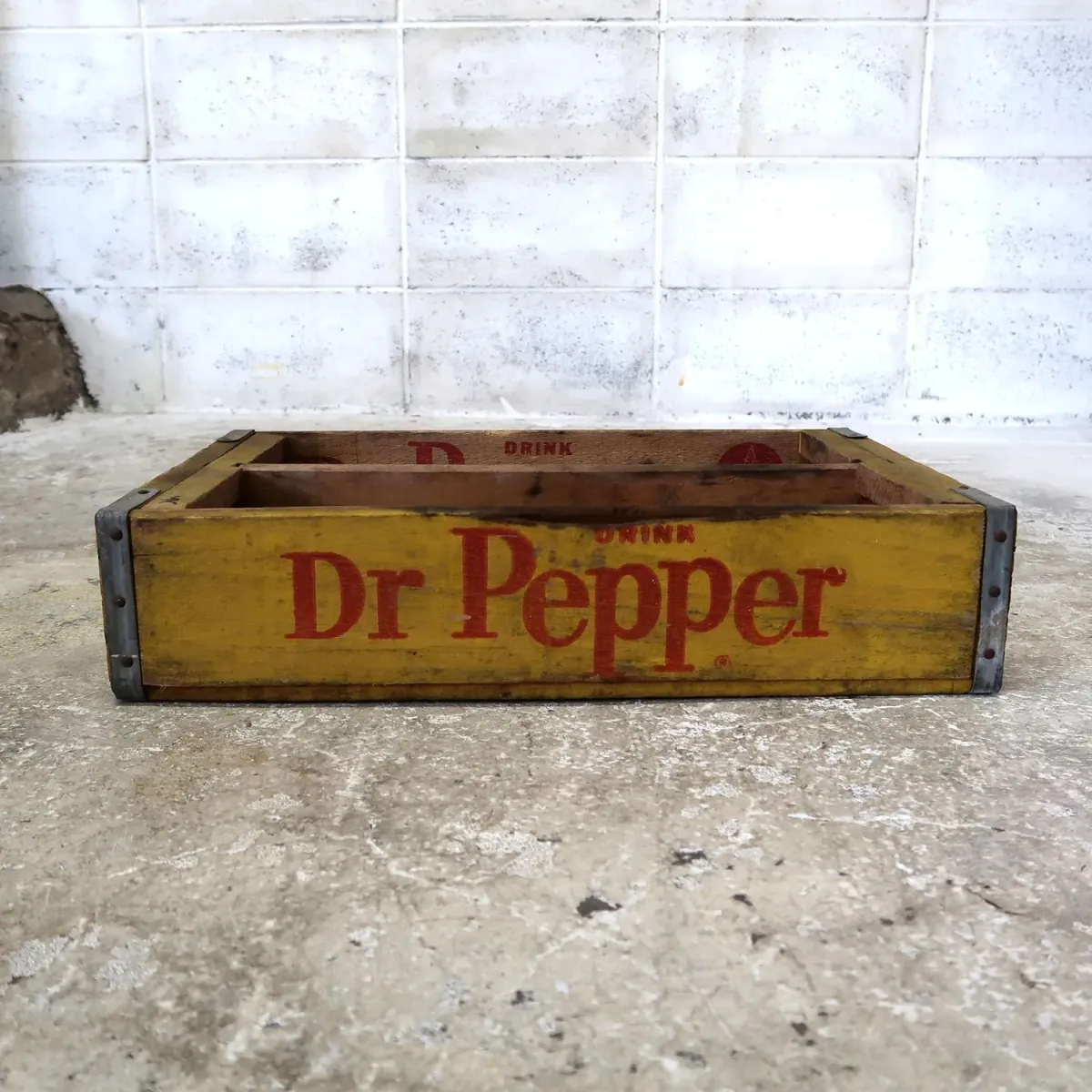 Dr Pepper ビンテージ ウッドボックス