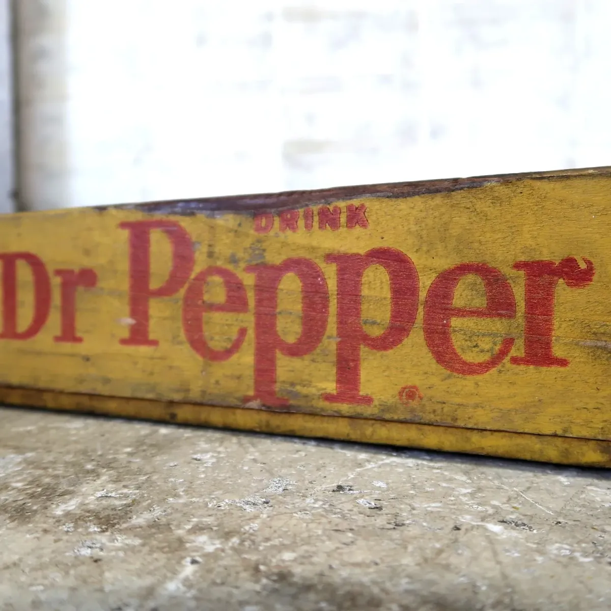 Dr Pepper ビンテージ ウッドボックス