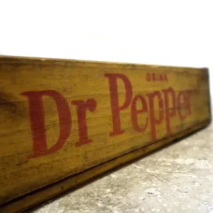 Dr Pepper ビンテージ ウッドボックス