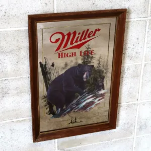 Miller HIGH LIFE ビンテージ パブミラー