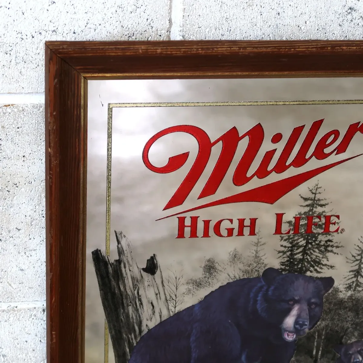 Miller HIGH LIFE ビンテージ パブミラー