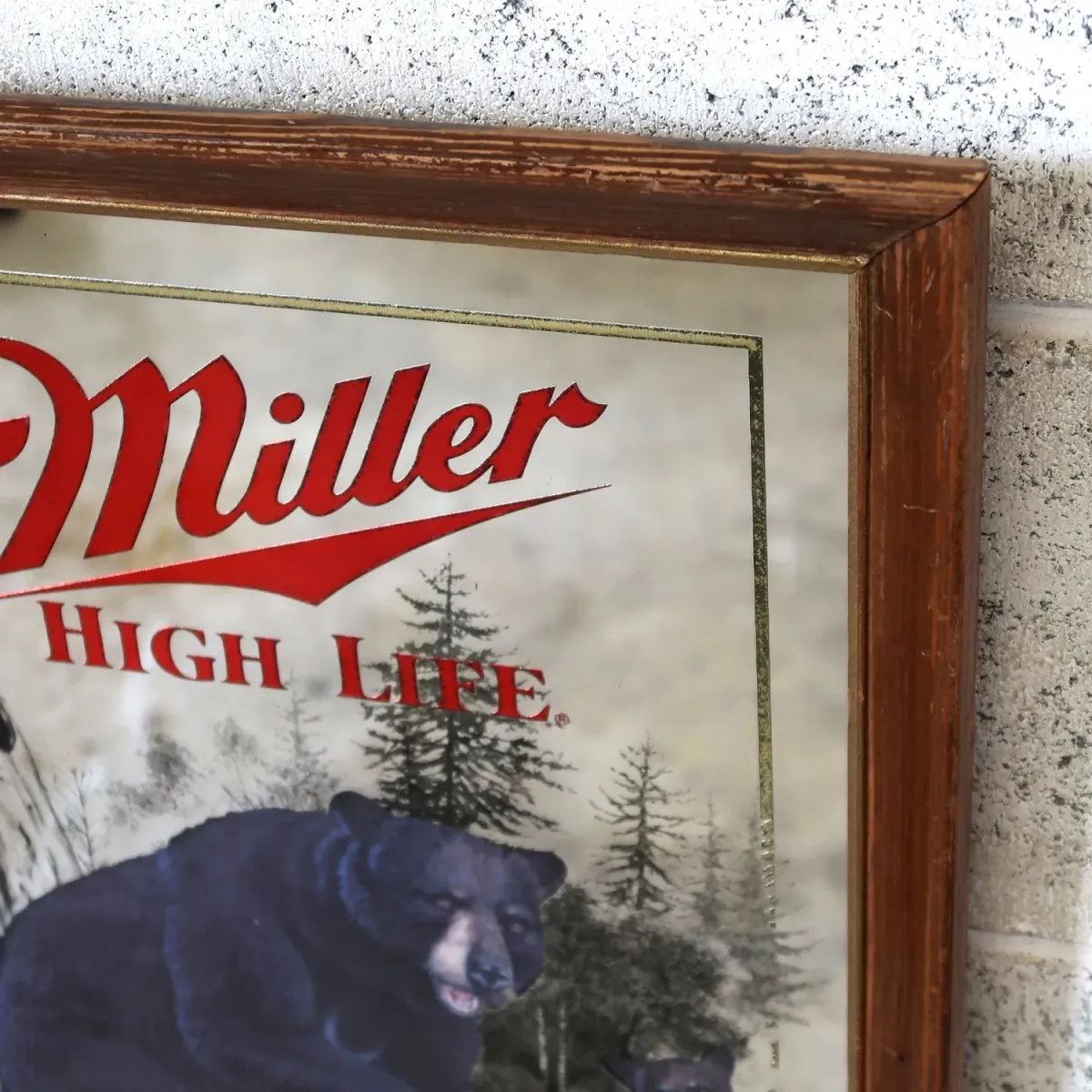 Miller HIGH LIFE ビンテージ パブミラー