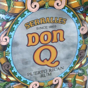 SERRALLES DON Q ビンテージ パブミラー