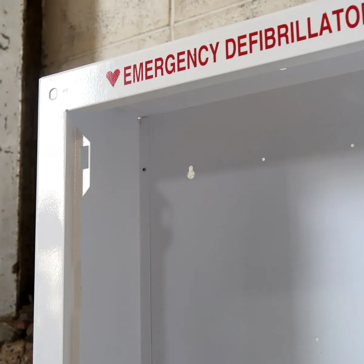 EMERGENCY DEFIBRILLATOR  AED キャビネット