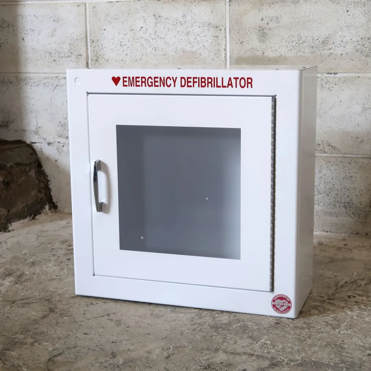 EMERGENCY DEFIBRILLATOR  AED キャビネット