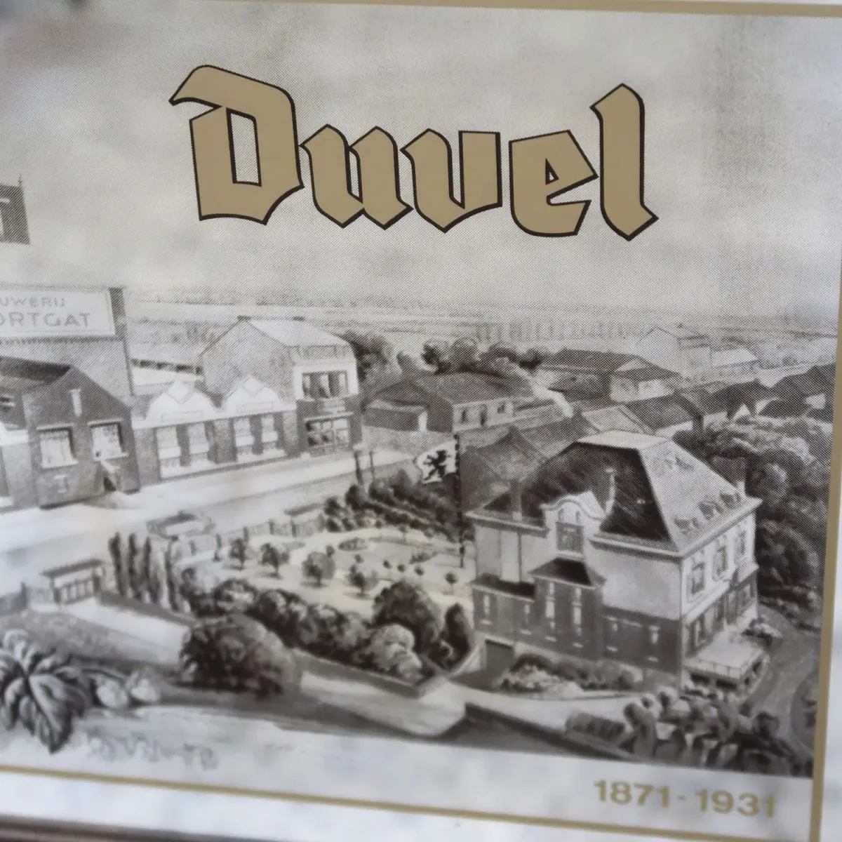 Duvel ビンテージ パブミラー