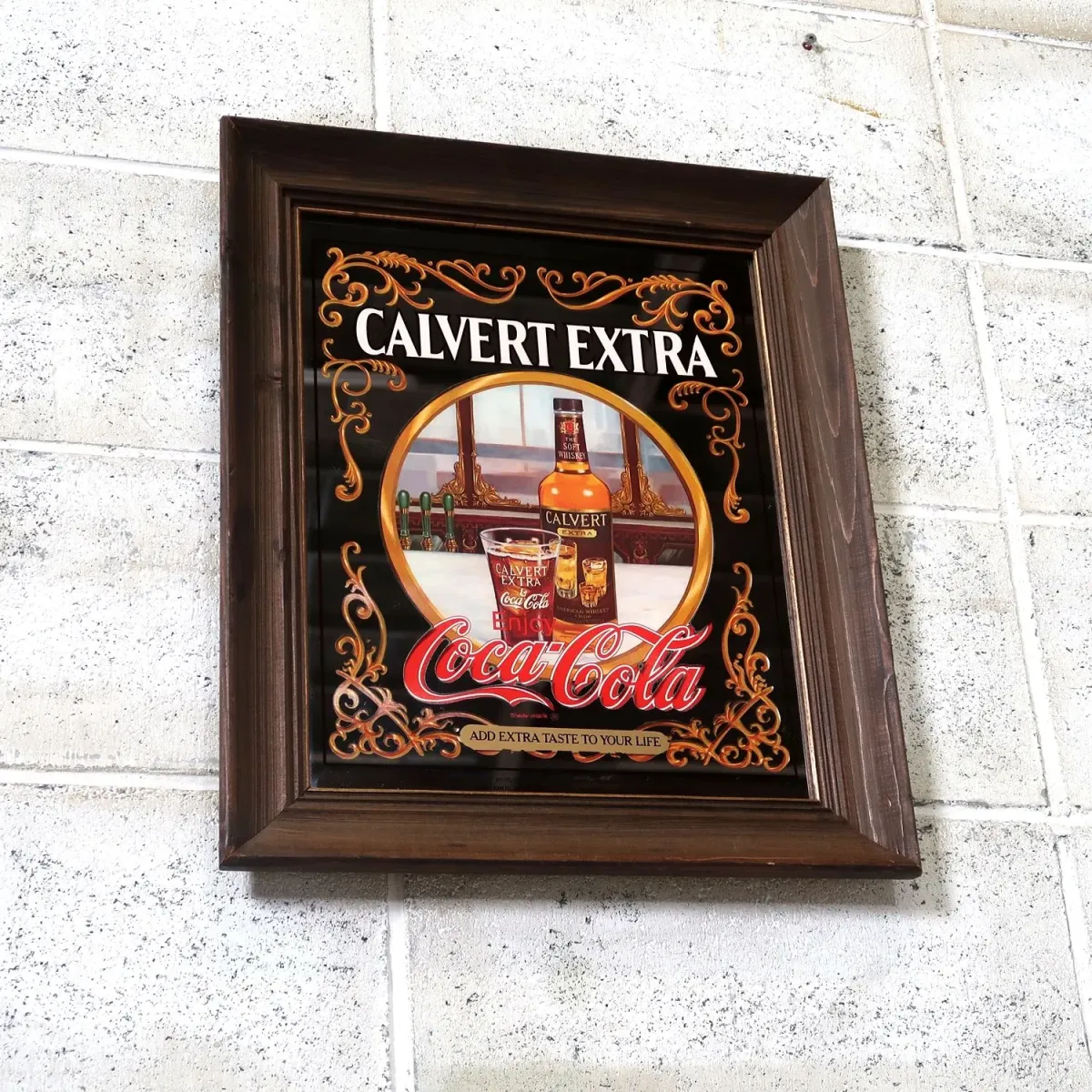 Coca Cola×CALVERT EXTRA ビンテージ パブミラー