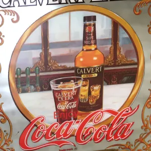 Coca Cola×CALVERT EXTRA ビンテージ パブミラー