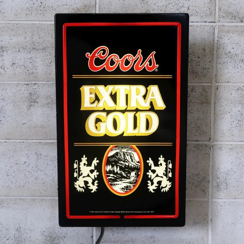 Coors EXTRA GOLD ビンテージ ネオンデザイン ライトサイン