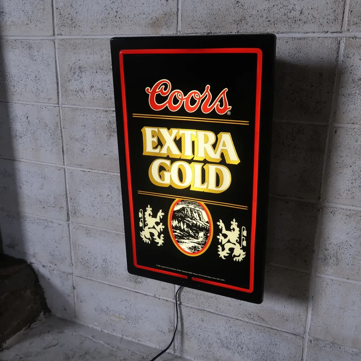 Coors EXTRA GOLD ビンテージ ネオンデザイン ライトサイン