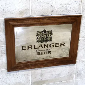 ERLANGER BEER ビンテージ パブミラー