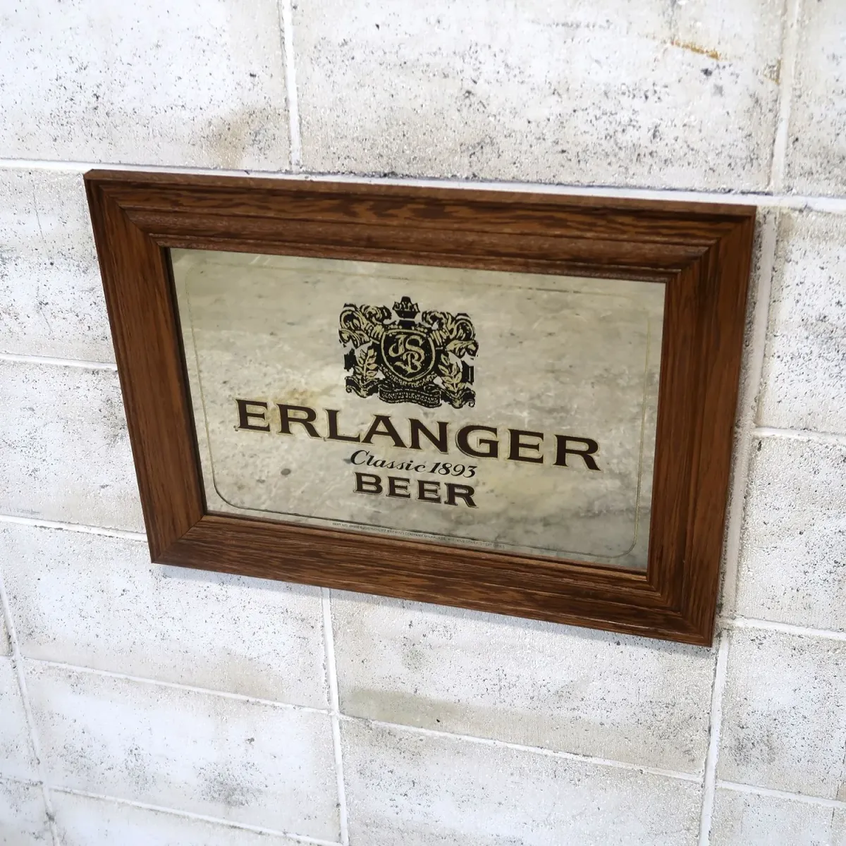 ERLANGER BEER ビンテージ パブミラー