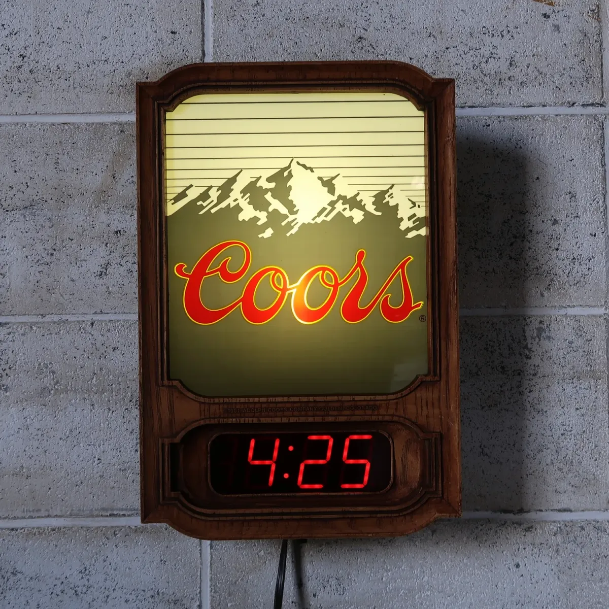 Coors ビンテージ ライトクロック