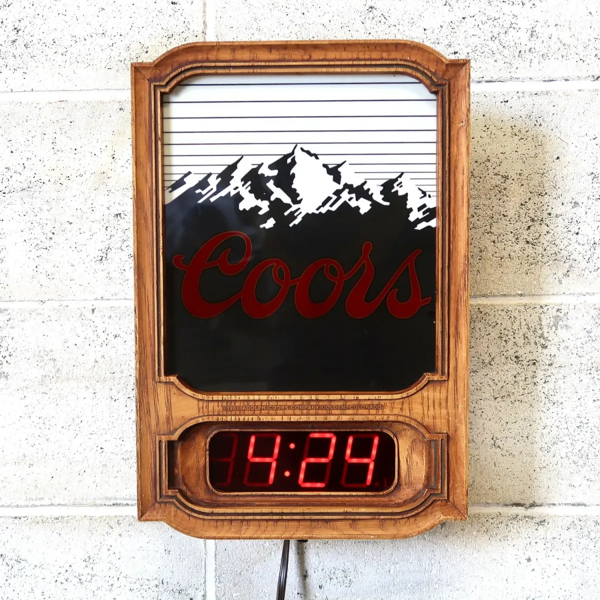 Coors ビンテージ ライトクロック