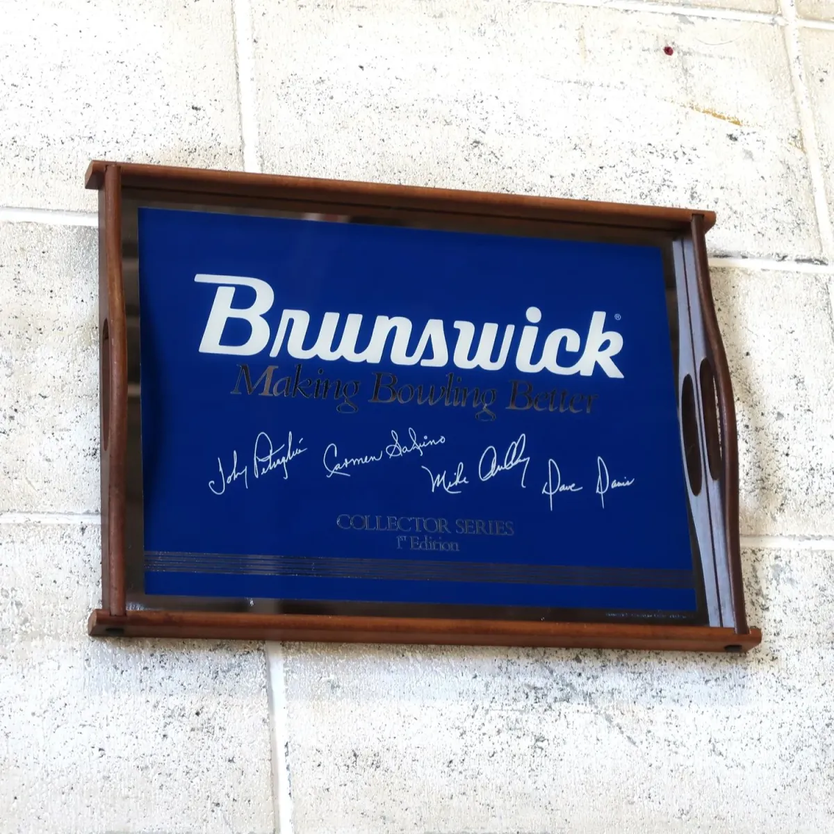 Brunswick ビンテージ パブミラー