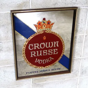 CROWN RUSSE VODKA ビンテージ パブミラー