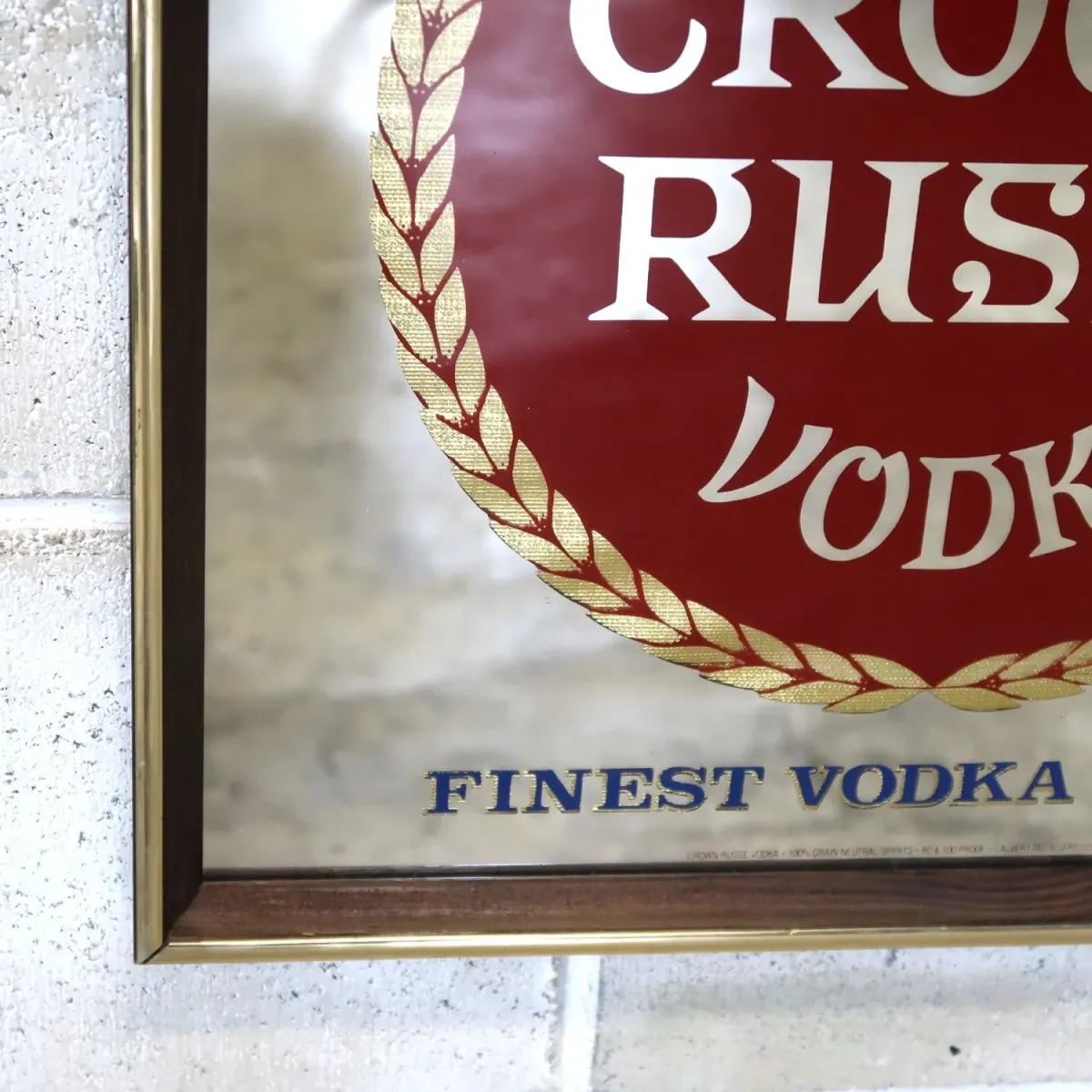 CROWN RUSSE VODKA ビンテージ パブミラー