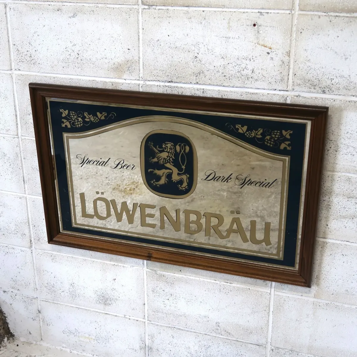 LOWENBRAU ビンテージ 大型パブミラー