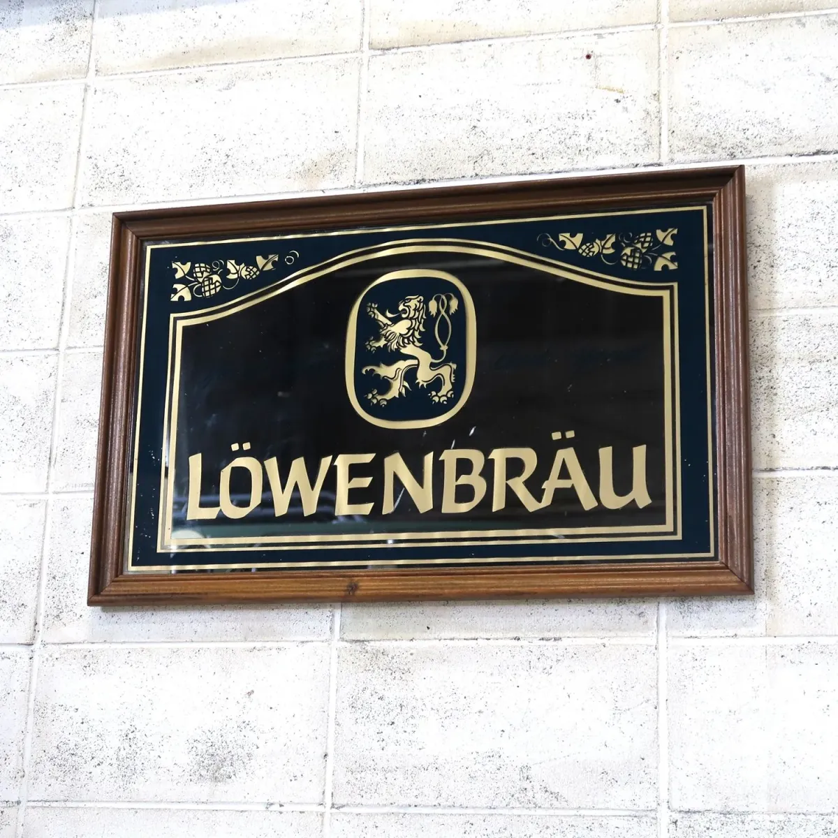 LOWENBRAU ビンテージ 大型パブミラー