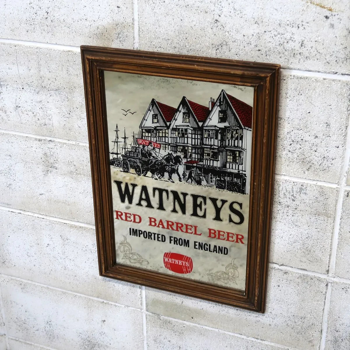 WATNEYS ビンテージ パブミラー