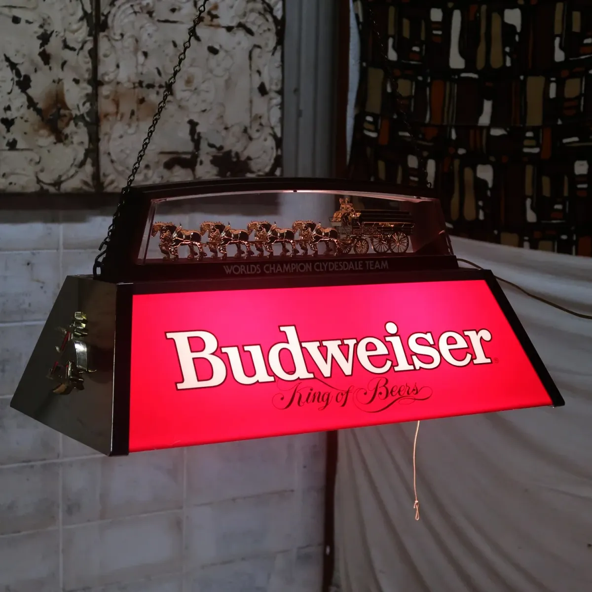 Budweiser ビンテージ プールランプ