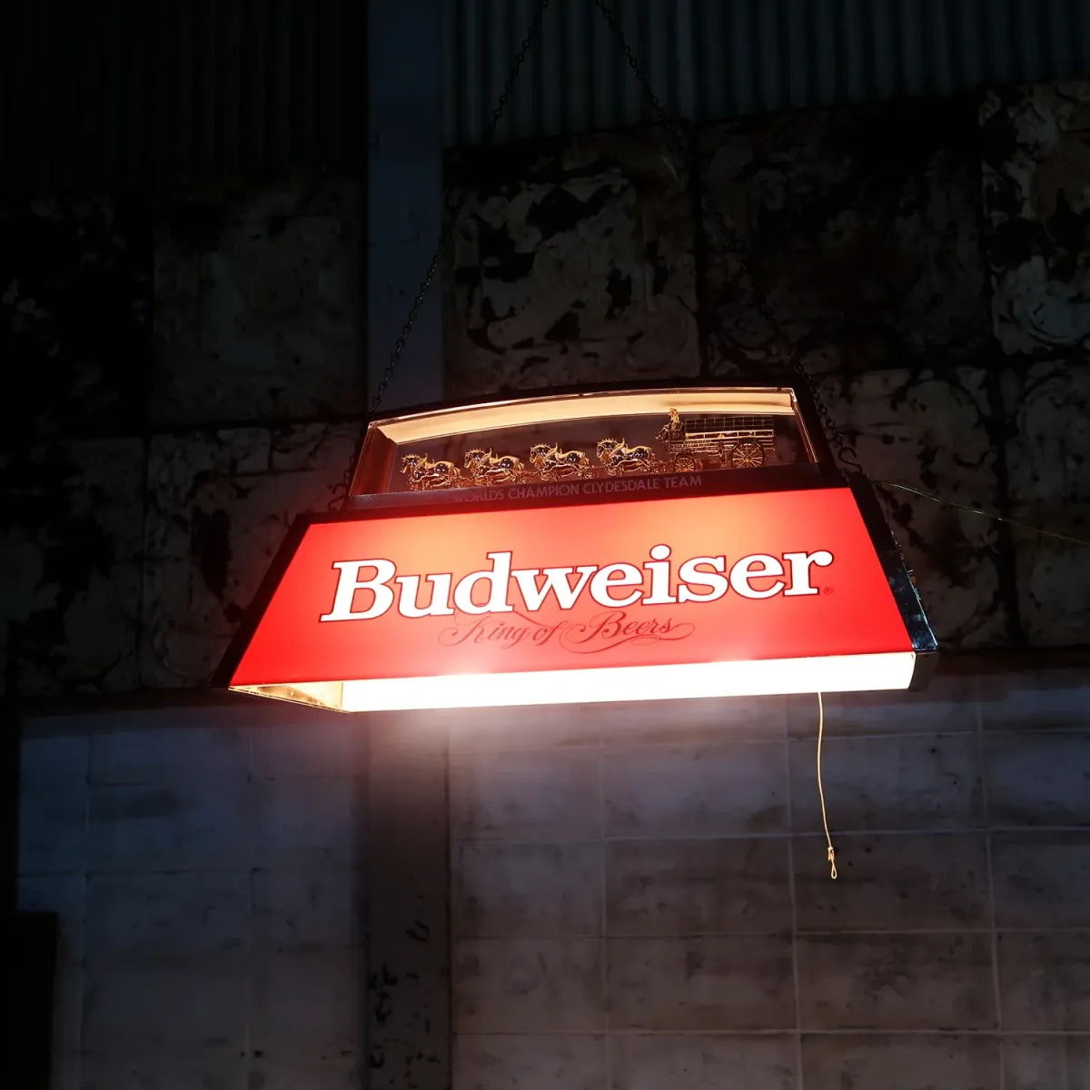 Budweiser ビンテージ プールランプ