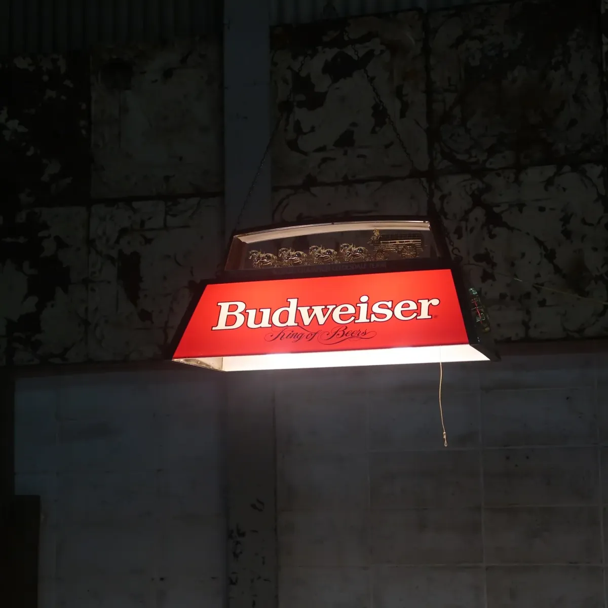 Budweiser ビンテージ プールランプ