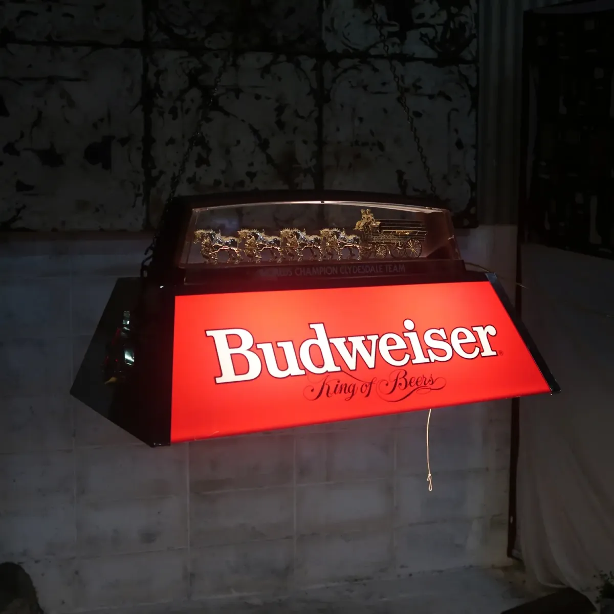 Budweiser ビンテージ プールランプ