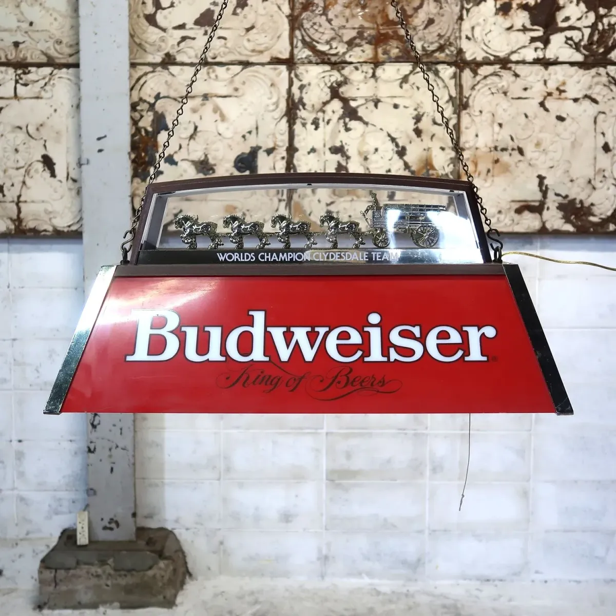 Budweiser ビンテージ プールランプ