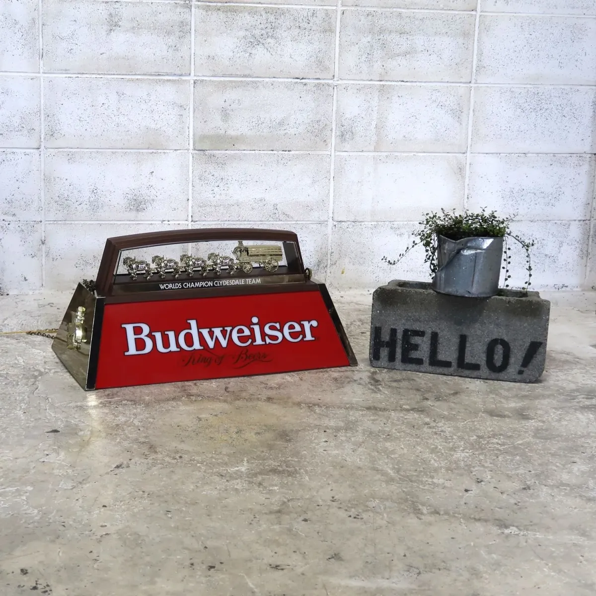 Budweiser ビンテージ プールランプ