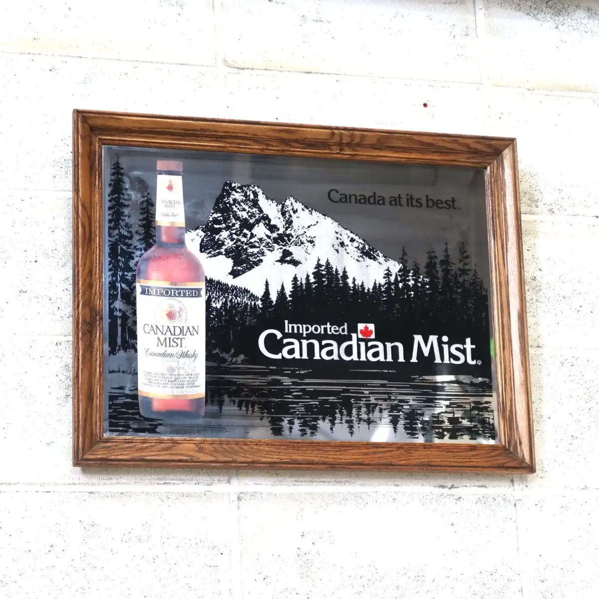 Canadian Mist ビンテージ パブミラー