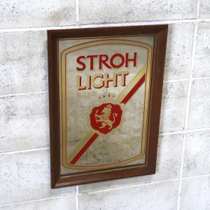 STROH LIGHT ビンテージ パブミラー