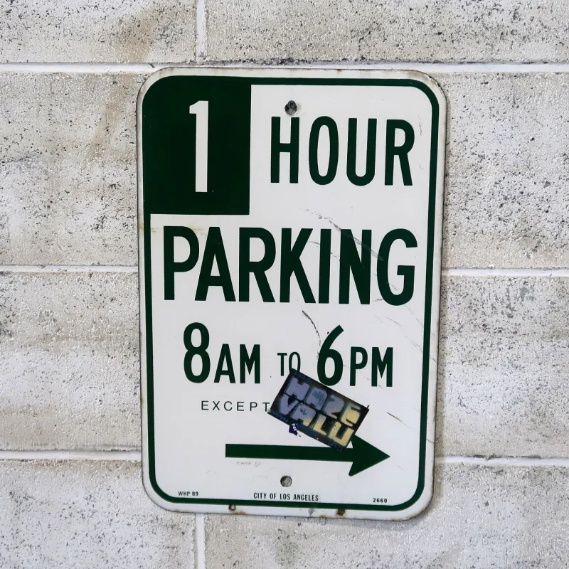 1 HOUR PARKING ロードサイン ホーロー