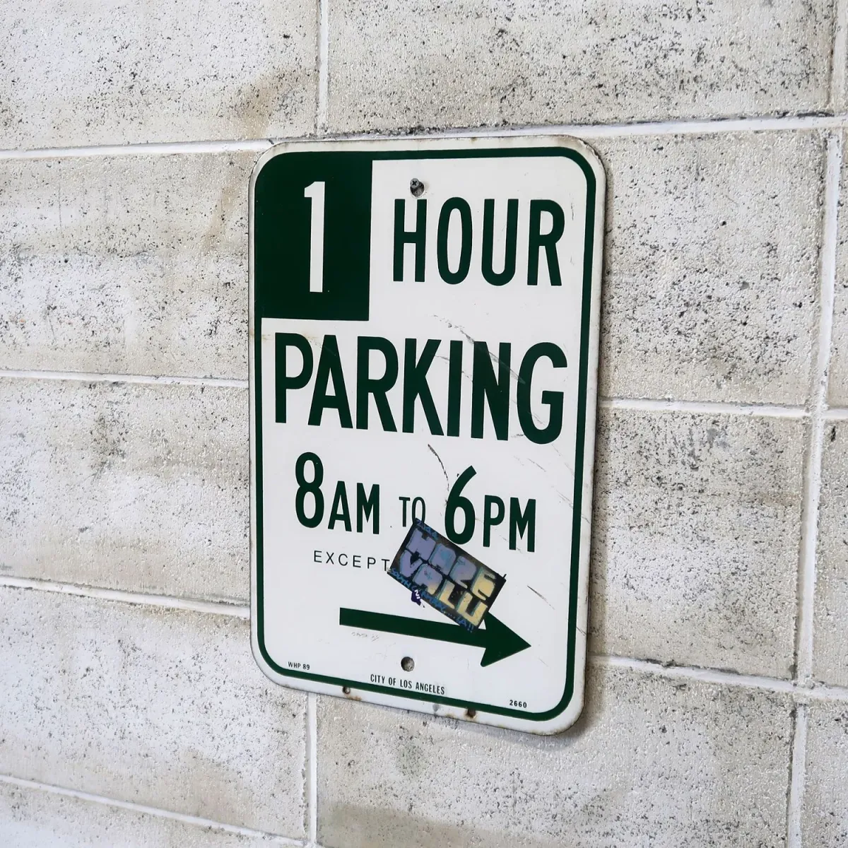 1 HOUR PARKING ロードサイン ホーロー