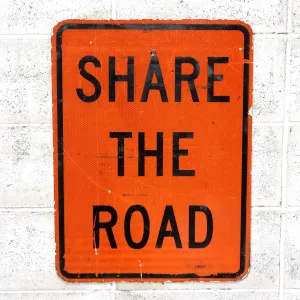 SHARE THE ROAD ビンテージ ロードサイン