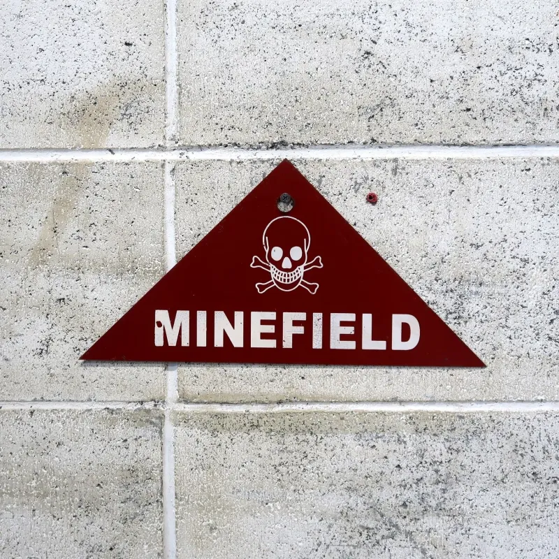 MINEFIELD メタルサイン