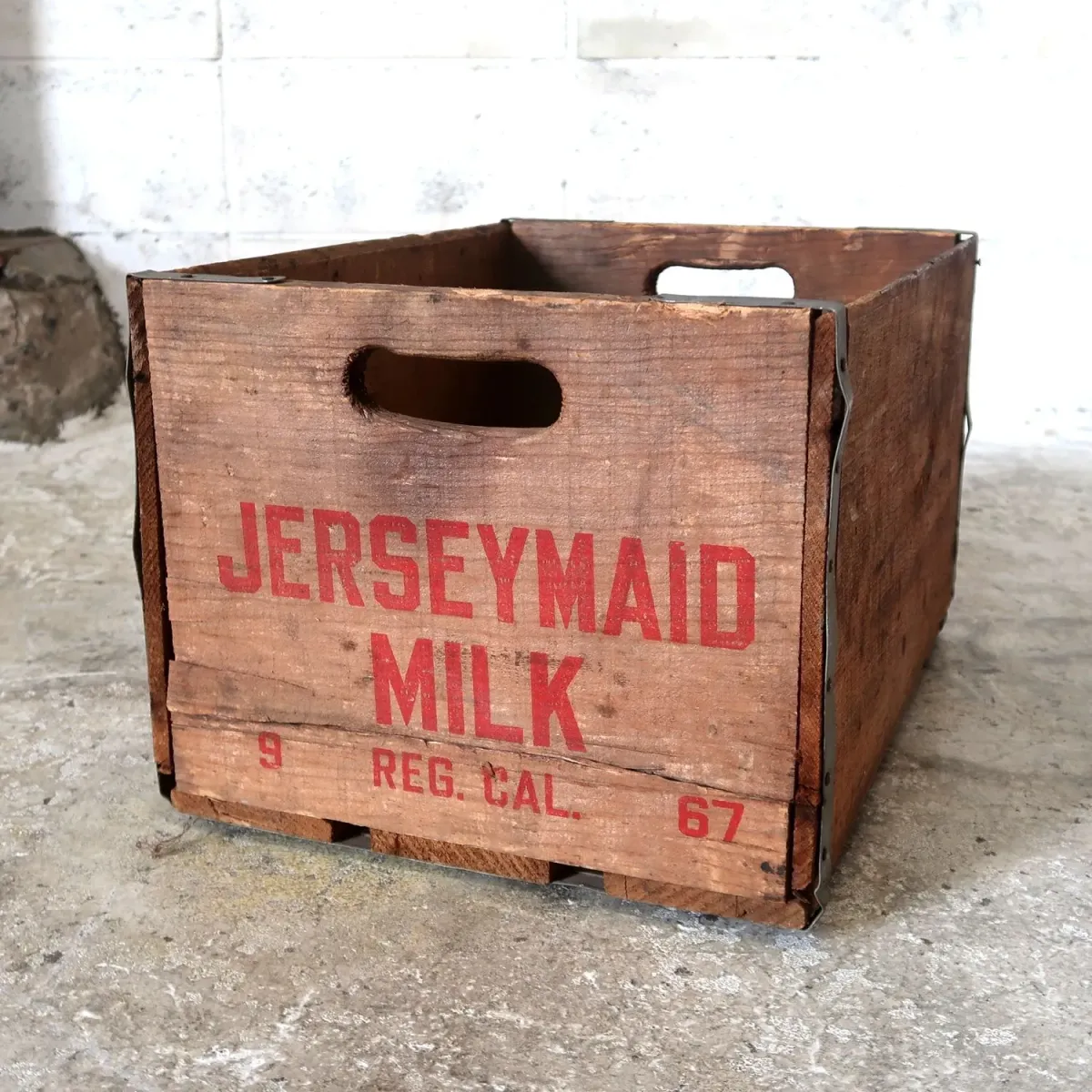 JERSEYMAID MILK ビンテージ ウッドボックス