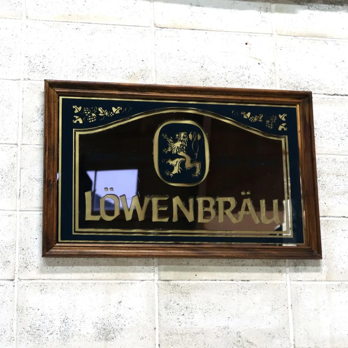 LOWENBRAU ビンテージ 大型パブミラー