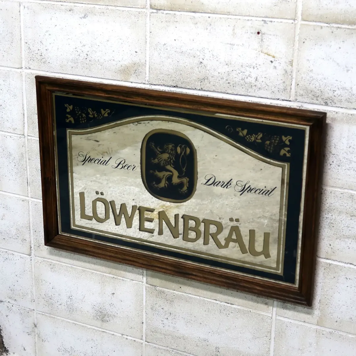 LOWENBRAU ビンテージ 大型パブミラー