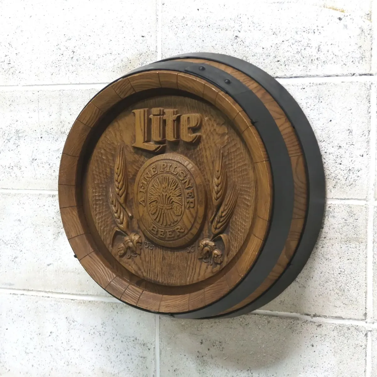 Miller Lite ビンテージ 立体バレルサイン