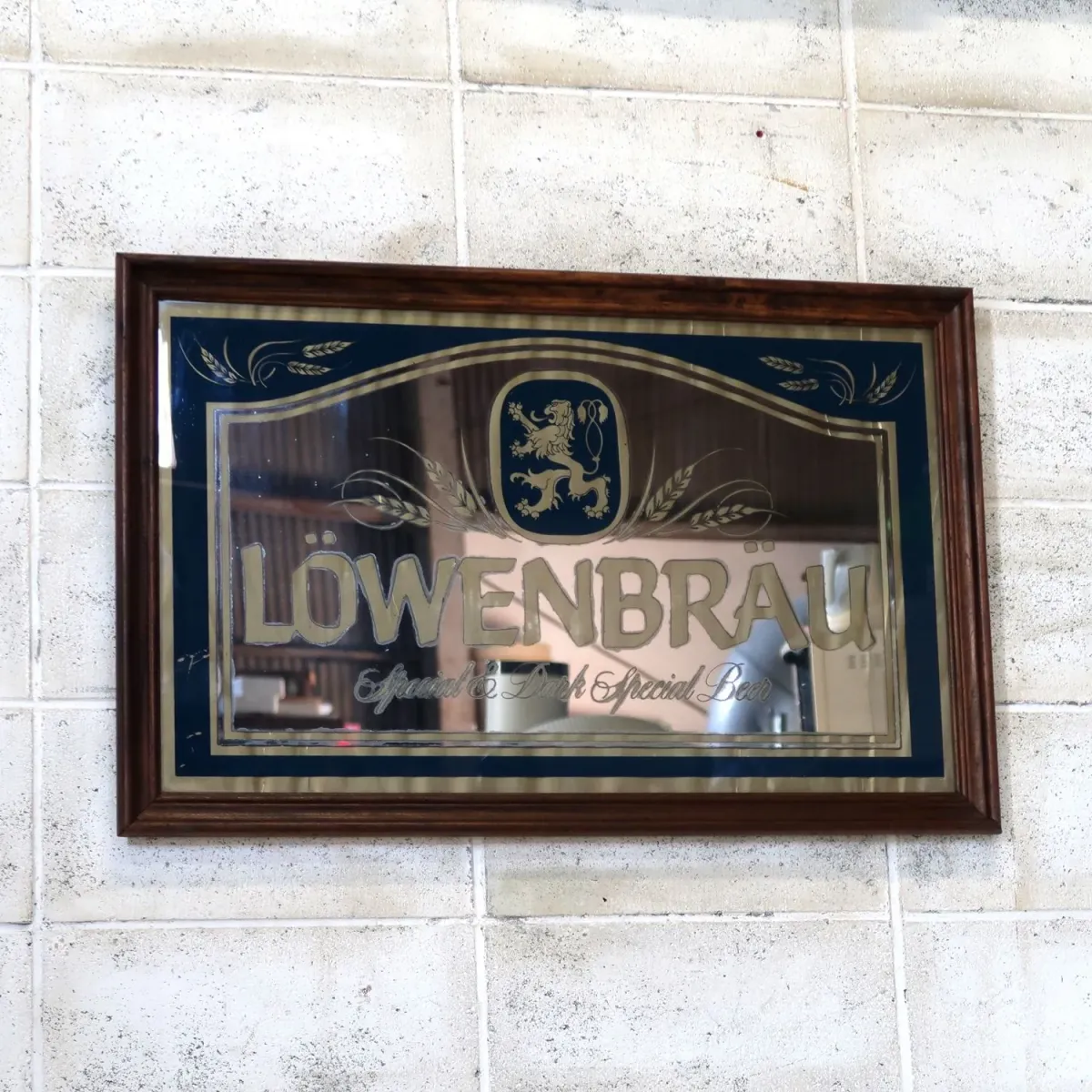 LOWENBRAU ビンテージ 大型パブミラー