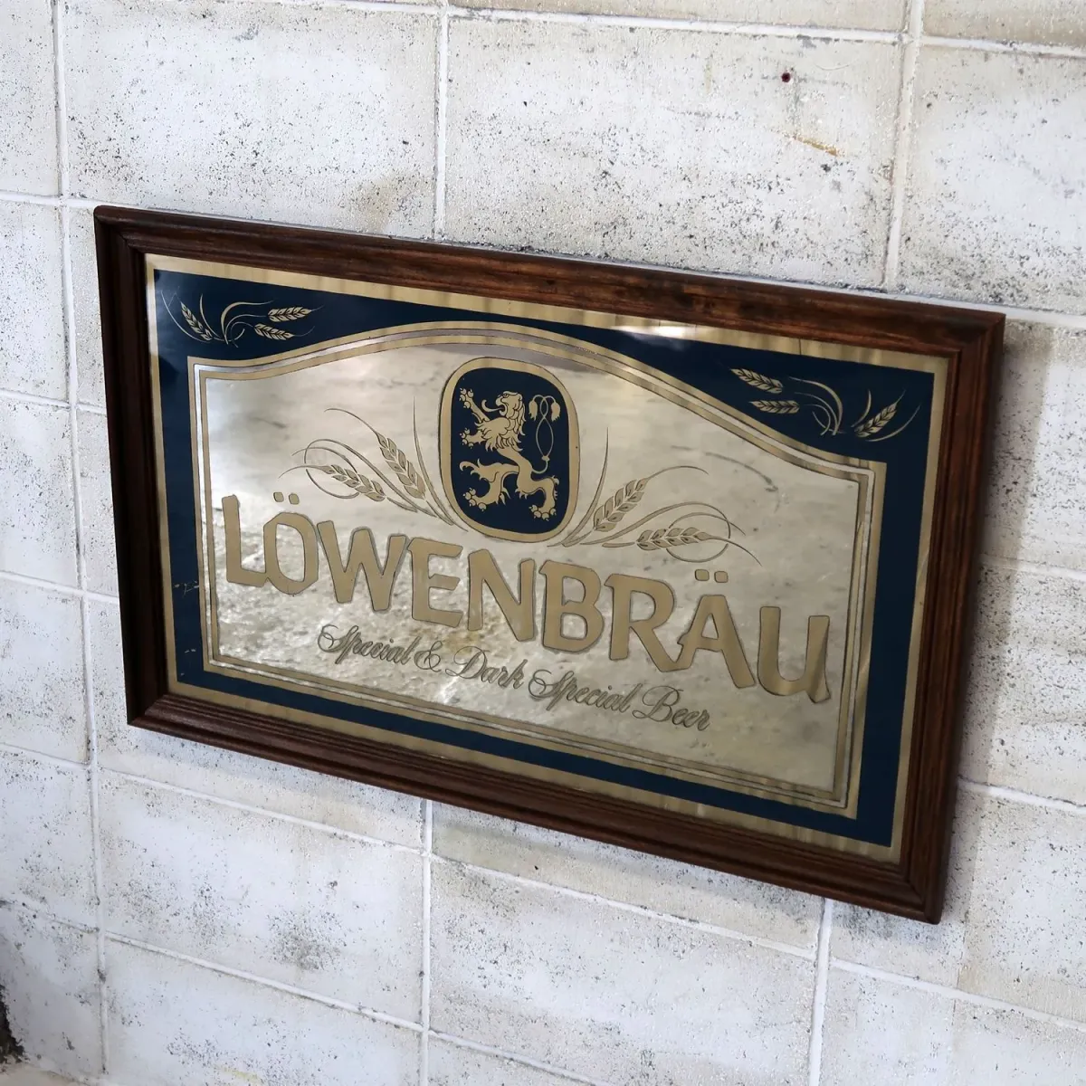 LOWENBRAU ビンテージ 大型パブミラー