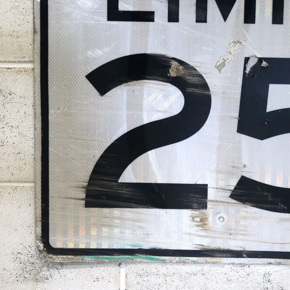 ロードサイン SPEED LIMIT 25