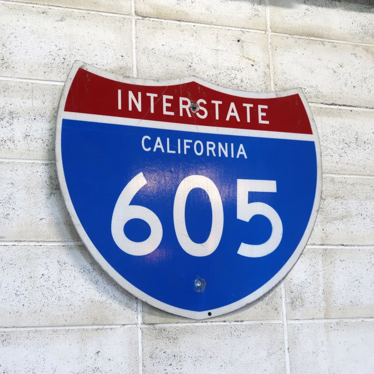 INTERSTATE CALIFORNIA 605 ロードサイン