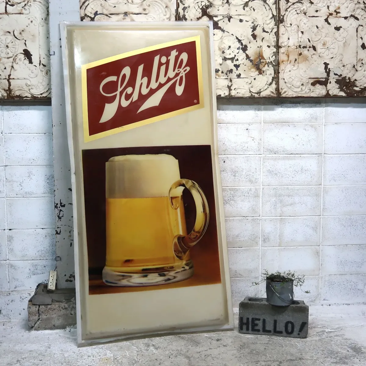 Schlitz ビンテージ 大型サイン