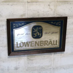 LOWENBRAU ビンテージ 大型パブミラー